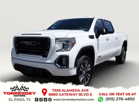 White 2020 GMC Sierra 1500 Crew Cab AT4 Pickup 4D 6 1/2 ft for sale in El Paso, TX
