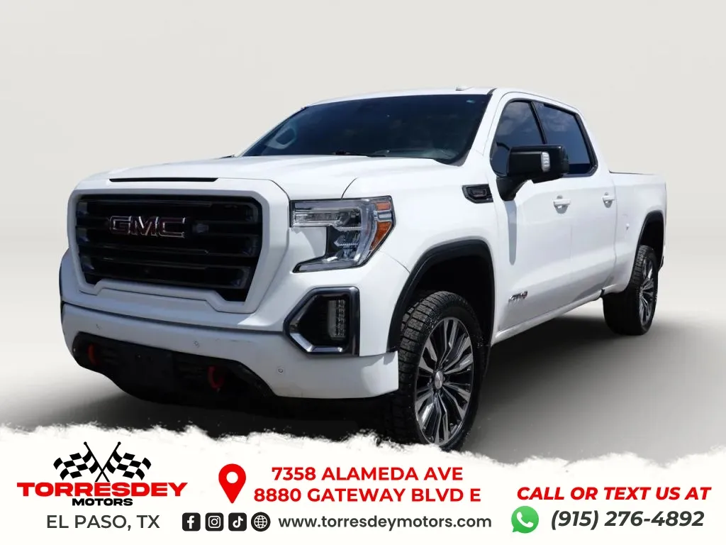 White 2020 GMC Sierra 1500 Crew Cab AT4 Pickup 4D 6 1/2 ft for sale in El Paso, TX