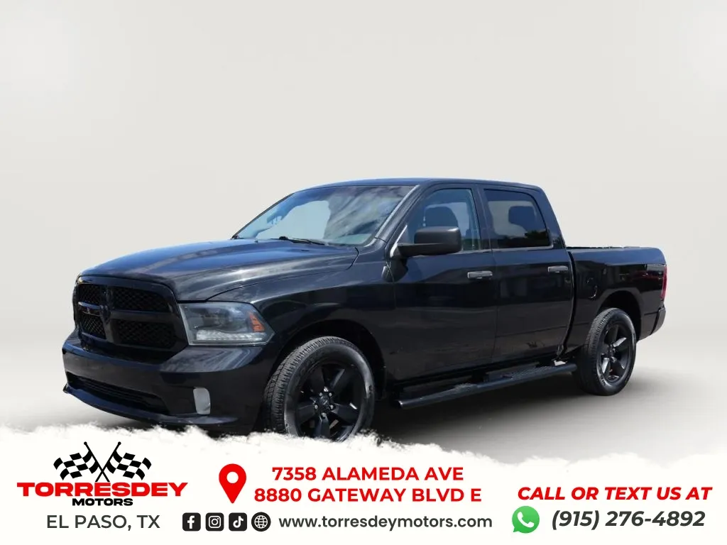 Black 2015 Ram 1500 Crew Cab Express Pickup 4D 5 1/2 ft for sale in El Paso, TX