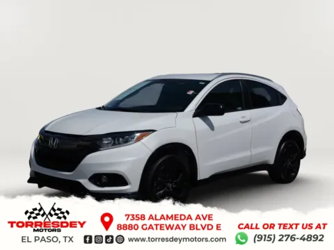 White 2022 Honda HR-V Sport SUV 4D for sale in El Paso, TX