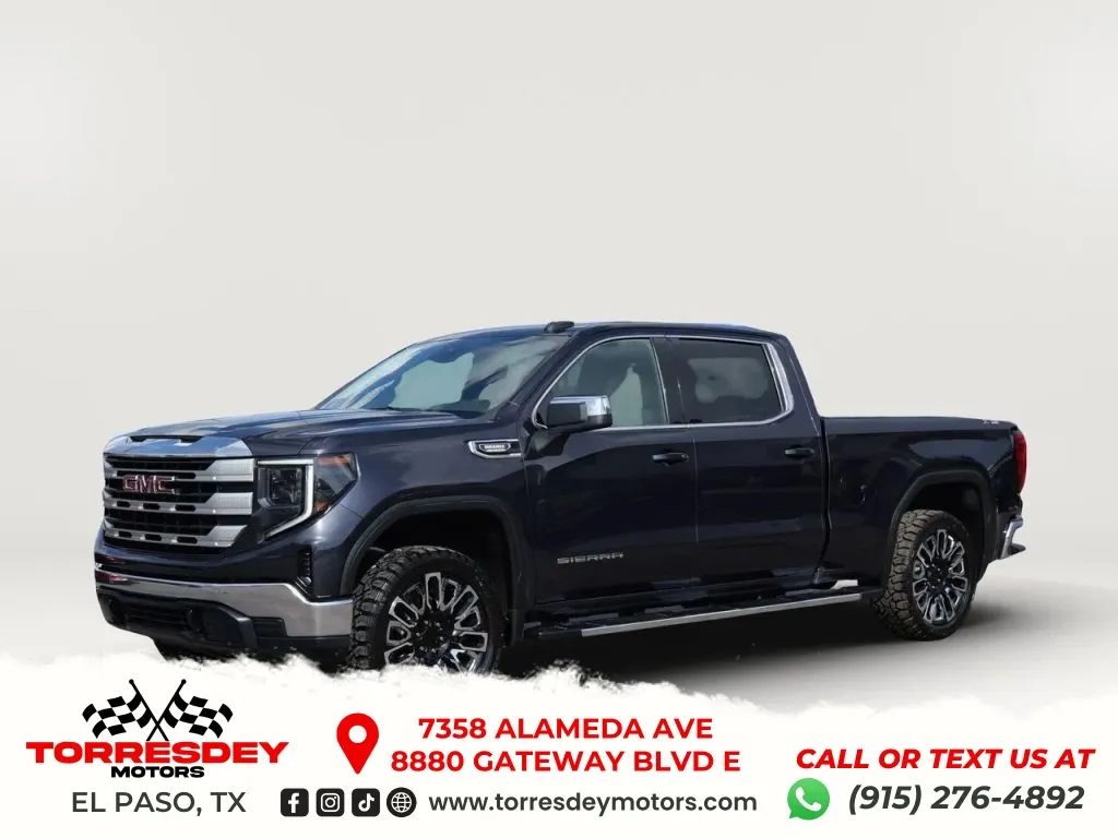 Gray 2025 GMC Sierra 1500 Crew Cab SLE Pickup 4D 6 1/2 ft for sale in El Paso, TX