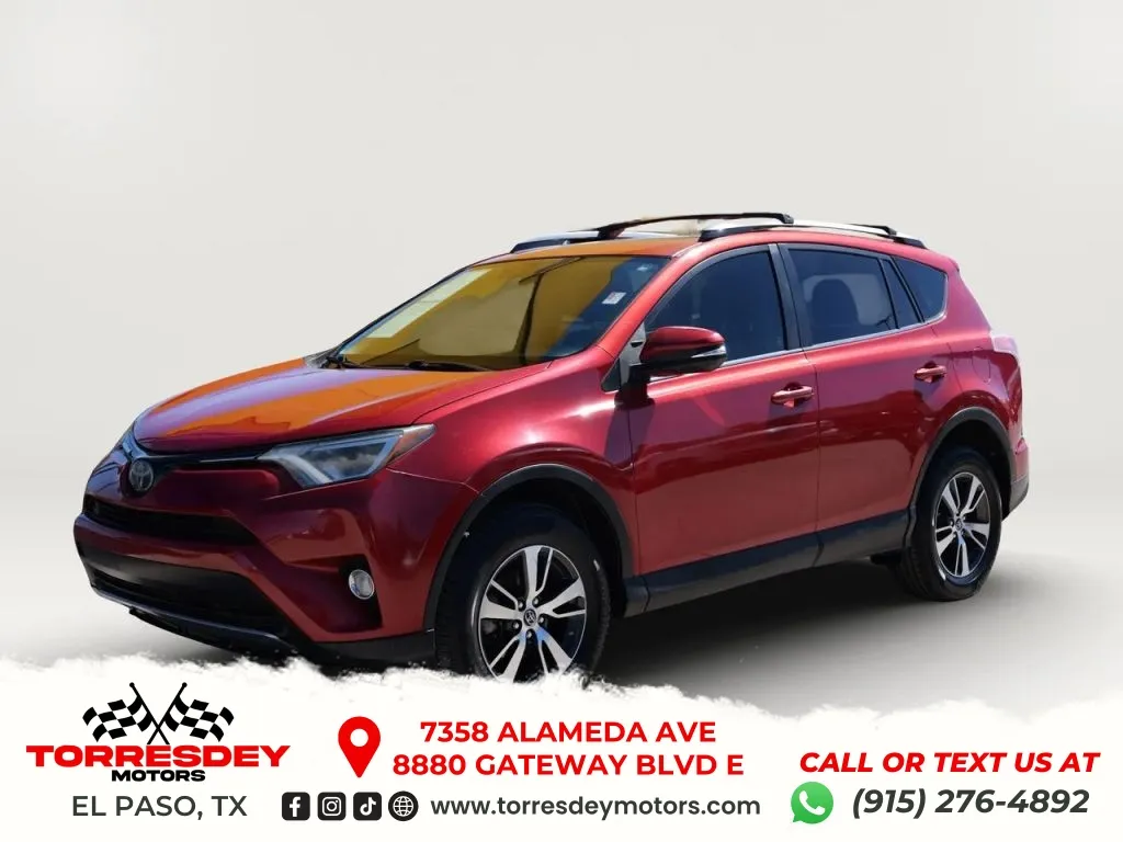 Red 2017 Toyota RAV4 XLE Sport Utility 4D for sale in El Paso, TX