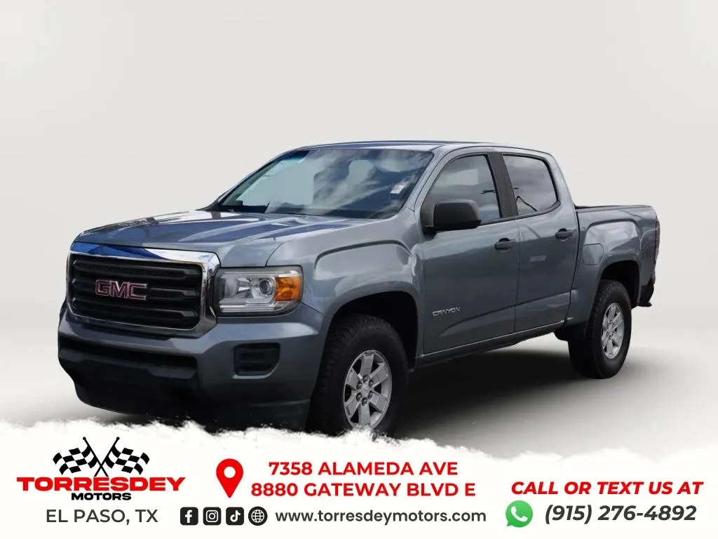 Gray 2018 GMC Canyon Crew Cab Pickup 4D 5 ft for sale in El Paso, TX