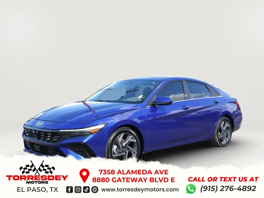 Blue 2024 Hyundai Elantra SEL Sedan 4D for sale in El Paso, TX