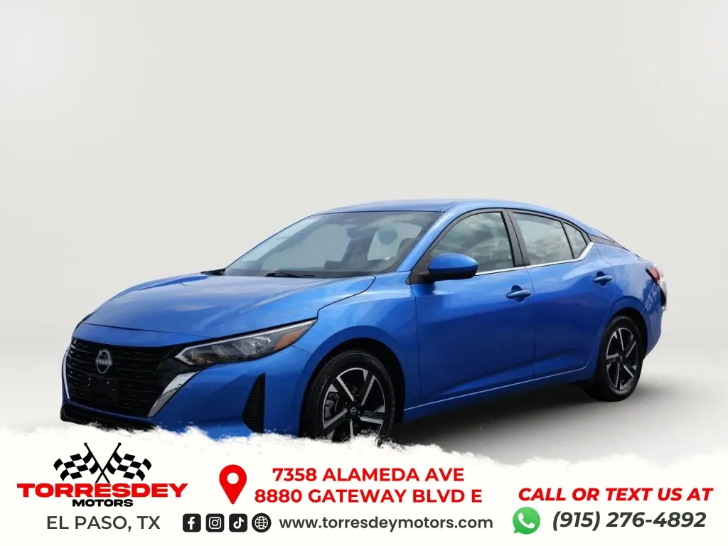 Blue 2024 Nissan Sentra SV Sedan 4D for sale in El Paso, TX