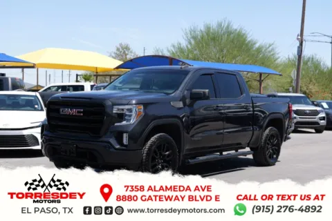 Black 2020 GMC Sierra 1500 Crew Cab Elevation Pickup 4D 5 3/4 ft for sale in El Paso, TX