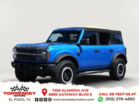 Blue 2023 Ford Bronco Badlands Sport Utility 4D for sale in El Paso, TX