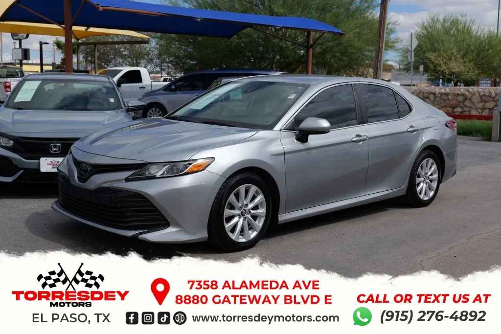 Silver 2019 Toyota Camry LE Sedan 4D for sale in El Paso, TX