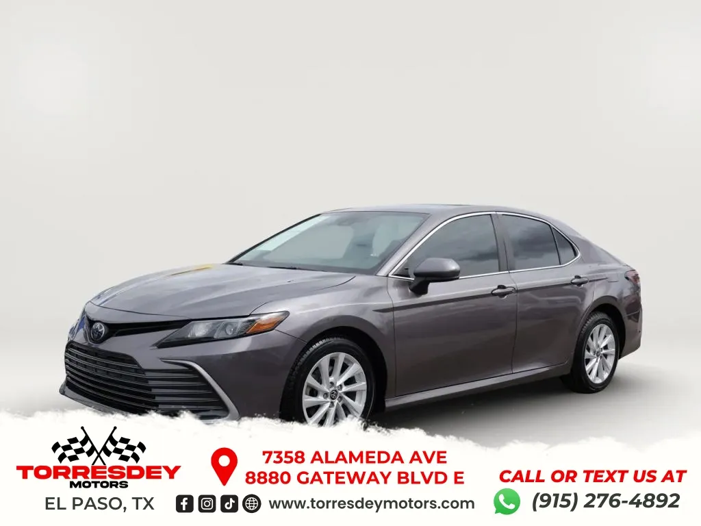 Gray 2022 Toyota Camry LE Sedan 4D for sale in El Paso, TX