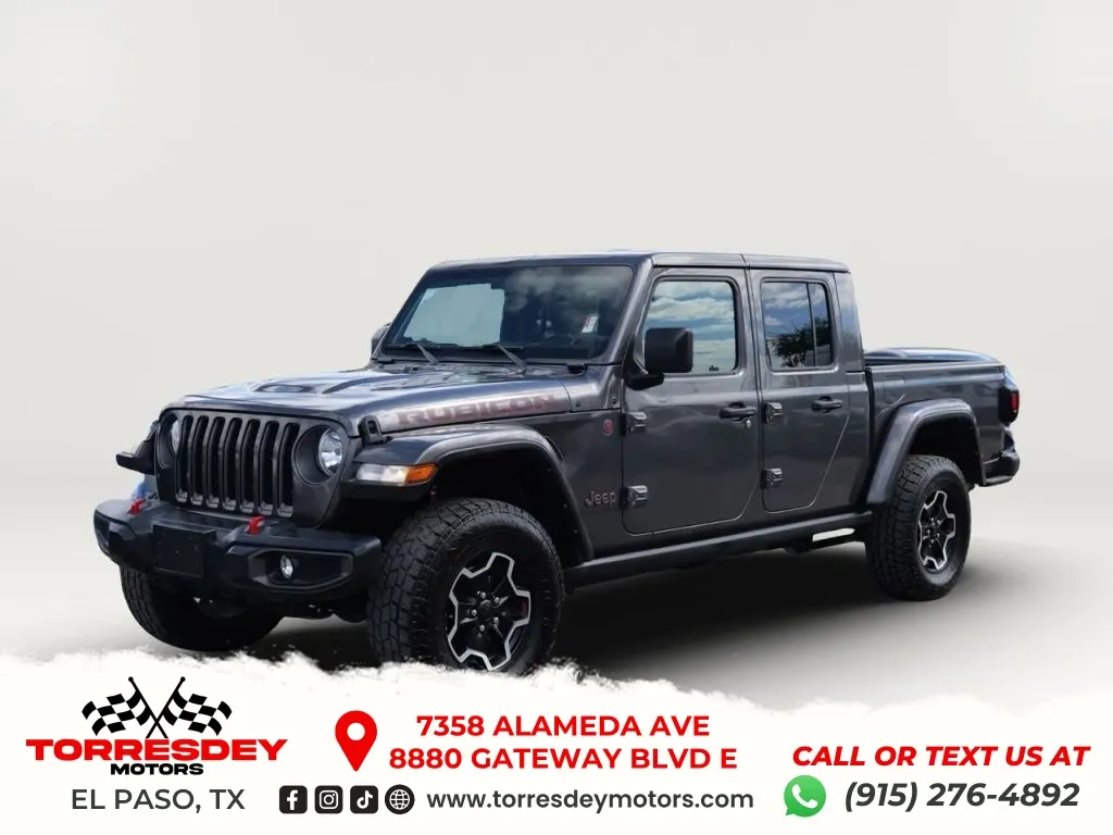 Gray 2022 Jeep Gladiator Rubicon Pickup 4D 5 ft for sale in El Paso, TX