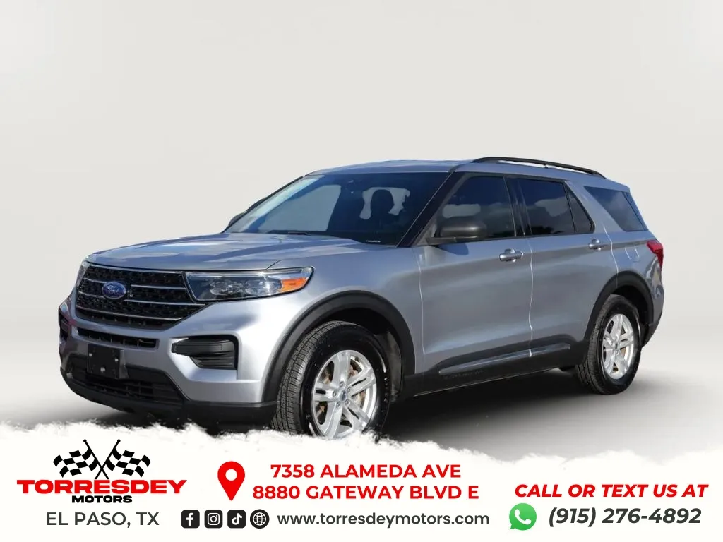 Silver 2020 Ford Explorer XLT Sport Utility 4D for sale in El Paso, TX