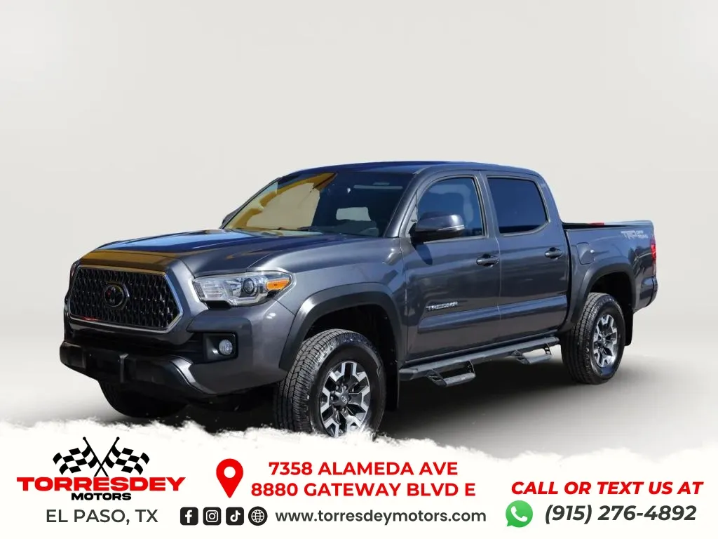 Gray 2019 Toyota Tacoma Double Cab TRD Off-Road Pickup 4D 5 ft for sale in El Paso, TX