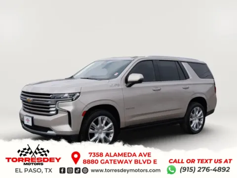 Beige 2021 Chevrolet Tahoe High Country Sport Utility 4D for sale in El Paso, TX