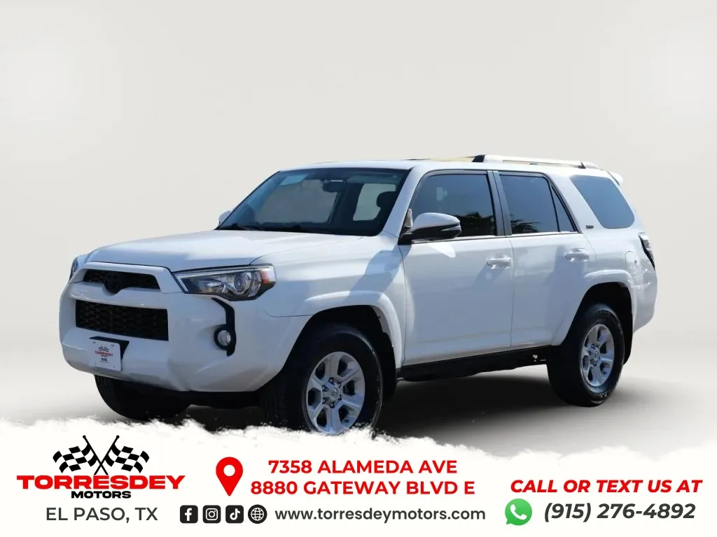 White 2019 Toyota 4Runner SR5 Premium Sport Utility 4D for sale in El Paso, TX