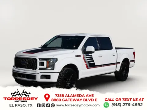 White 2020 Ford F-150 SuperCrew Cab Lariat Pickup 4D 5 1/2 ft for sale in El Paso, TX