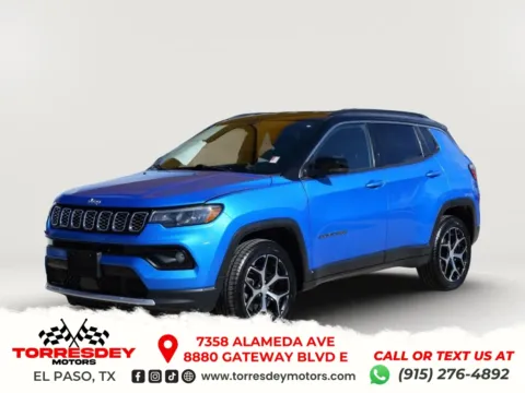 Blue 2024 Jeep Compass Limited Sport Utility 4D for sale in El Paso, TX