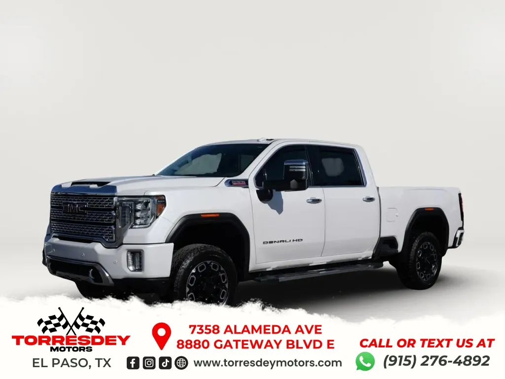 White 2023 GMC Sierra 2500 HD Crew Cab Denali Pickup 4D 6 1/2 ft for sale in El Paso, TX