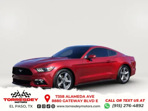 Red 2017 Ford Mustang EcoBoost Coupe 2D for sale in El Paso, TX