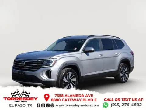 Gray 2024 Volkswagen Atlas SE w/Tech Pkg Sport Utility 4D for sale in El Paso, TX