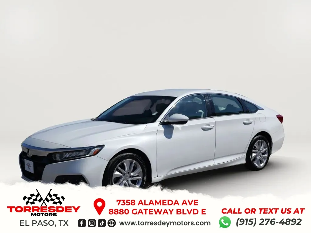 White 2020 Honda Accord LX Sedan 4D for sale in El Paso, TX