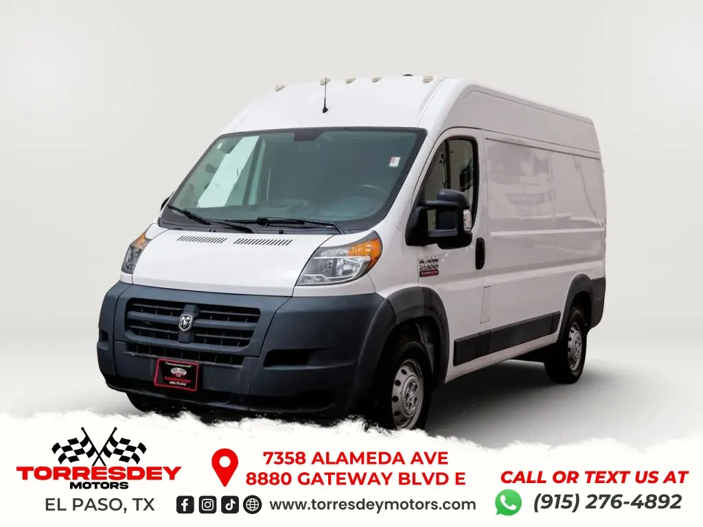 White 2018 Ram ProMaster Cargo Van 2500 High Roof Van 3D for sale in El Paso, TX