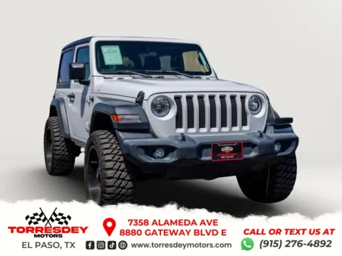 White 2020 Jeep Wrangler Sport S Sport Utility 2D for sale in El Paso, TX
