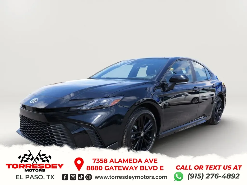 Black 2025 Toyota Camry SE Sedan 4D for sale in El Paso, TX