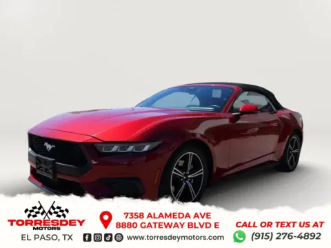 Red 2024 Ford Mustang EcoBoost Premium Convertible 2D for sale in El Paso, TX