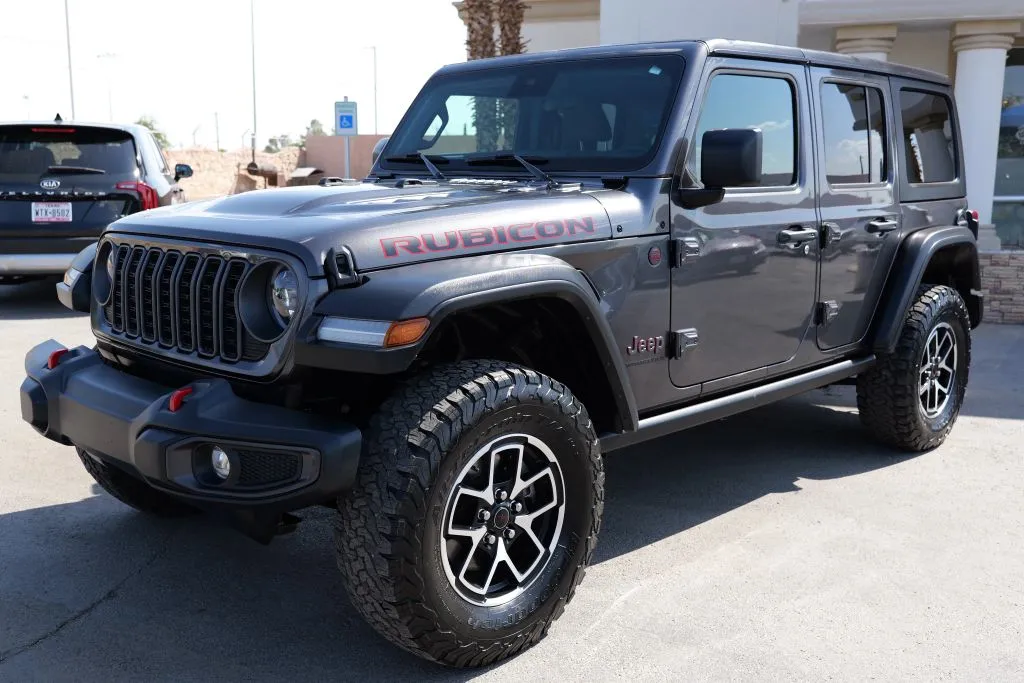Gray 2024 Jeep Wrangler 4 Door Rubicon Sport Utility 4D for sale in El Paso, TX