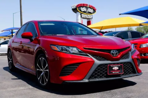 Red 2019 Toyota Camry SE Sedan 4D for sale in El Paso, TX