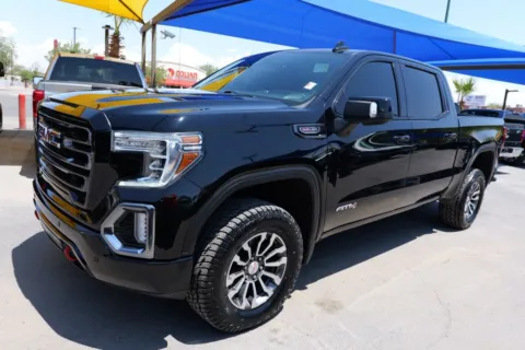 Black 2021 GMC Sierra 1500 Crew Cab AT4 Pickup 4D 5 3/4 ft for sale in El Paso, TX