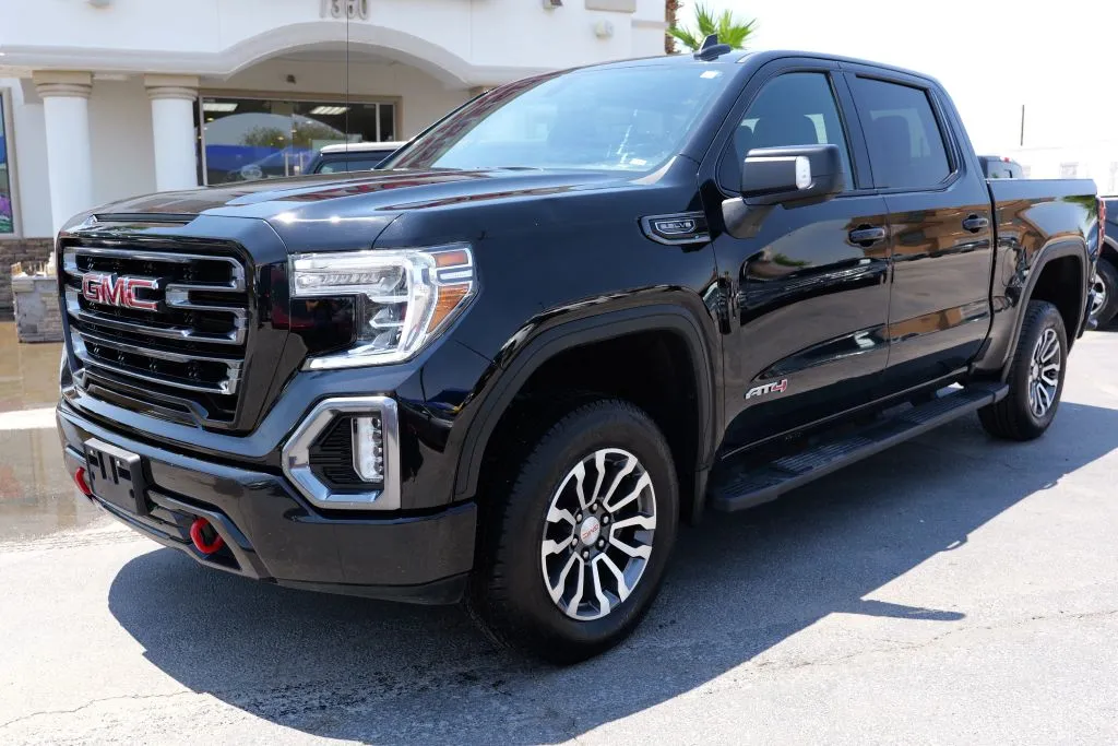 Blue 2021 GMC Sierra 1500 Crew Cab AT4 Pickup 4D 5 3/4 ft for sale in El Paso, TX