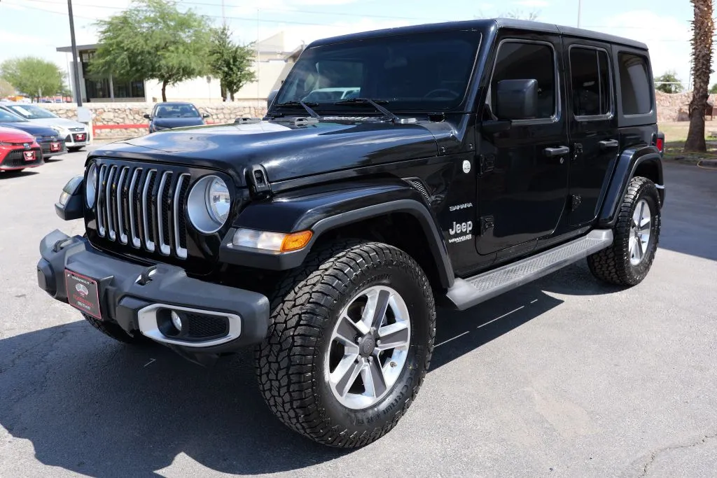 Green 2018 Jeep Wrangler Unlimited All New Sahara Sport Utility 4D for sale in El Paso, TX