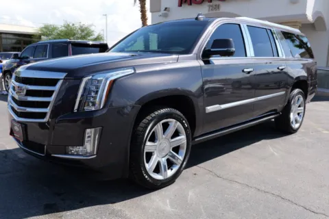 Gray 2017 Cadillac Escalade ESV Premium Luxury Sport Utility 4D for sale in El Paso, TX