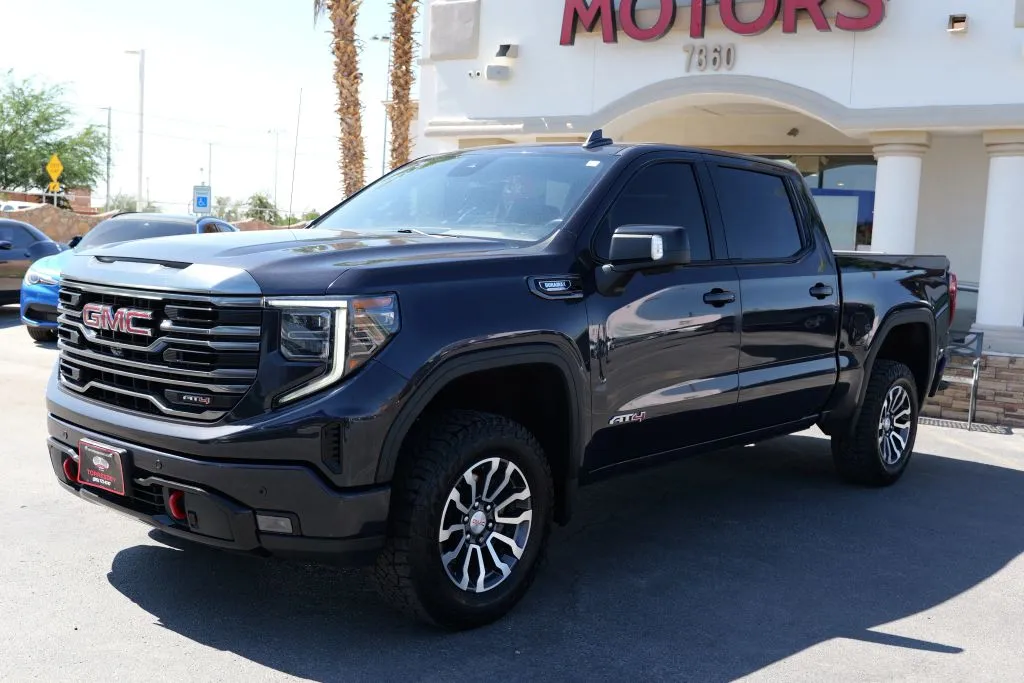 Gray 2022 GMC Sierra 1500 Crew Cab AT4 Pickup 4D 5 3/4 ft for sale in El Paso, TX