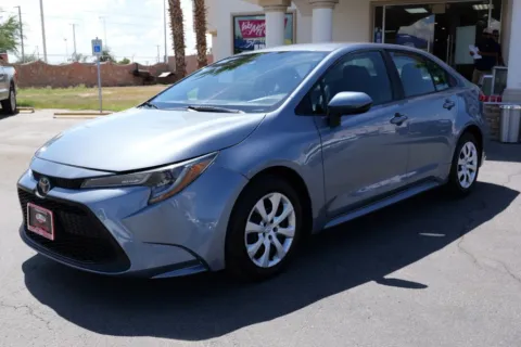 Blue 2020 Toyota Corolla LE Sedan 4D for sale in El Paso, TX