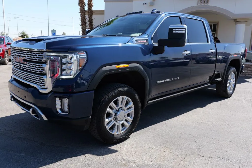 Blue 2022 GMC Sierra 2500 HD Crew Cab Denali Pickup 4D 6 1/2 ft for sale in El Paso, TX