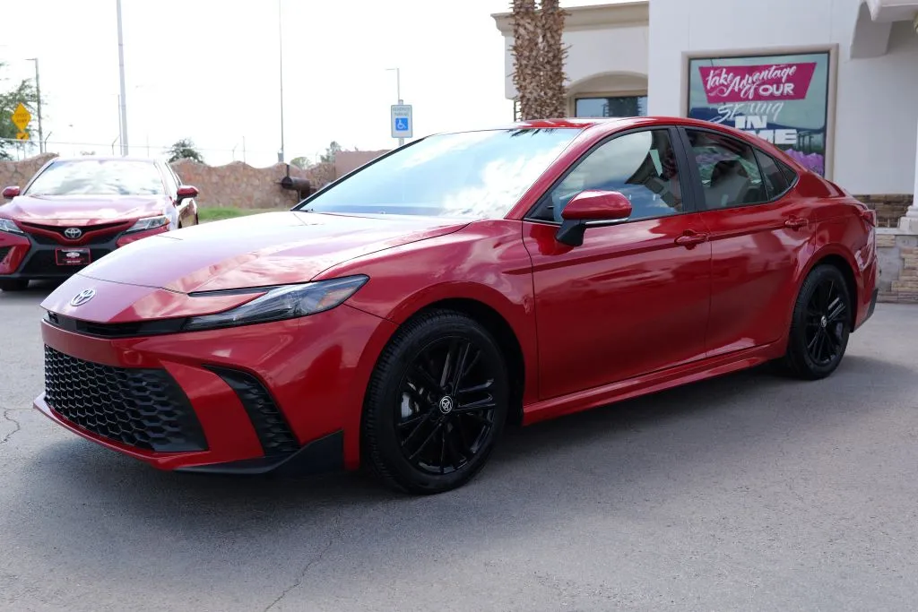 Red 2025 Toyota Camry SE Sedan 4D for sale in El Paso, TX