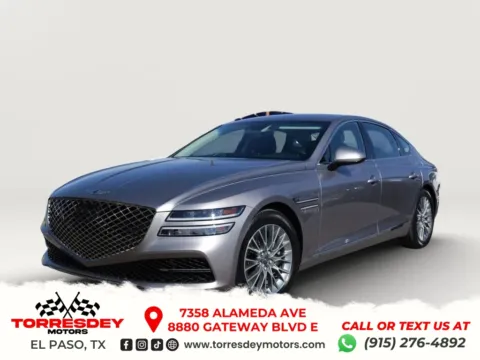 Silver 2024 Genesis G80 2.5T Sedan 4D for sale in El Paso, TX