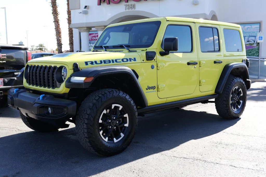Yellow 2024 Jeep Wrangler 4xe Rubicon 4xe Sport Utility 4D for sale in El Paso, TX