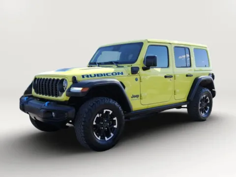 Yellow 2024 Jeep Wrangler 4xe Rubicon 4xe Sport Utility 4D for sale in El Paso, TX