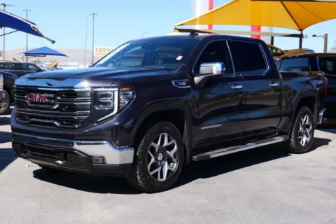 Gray 2022 GMC Sierra 1500 Crew Cab SLT Pickup 4D 5 3/4 ft for sale in El Paso, TX