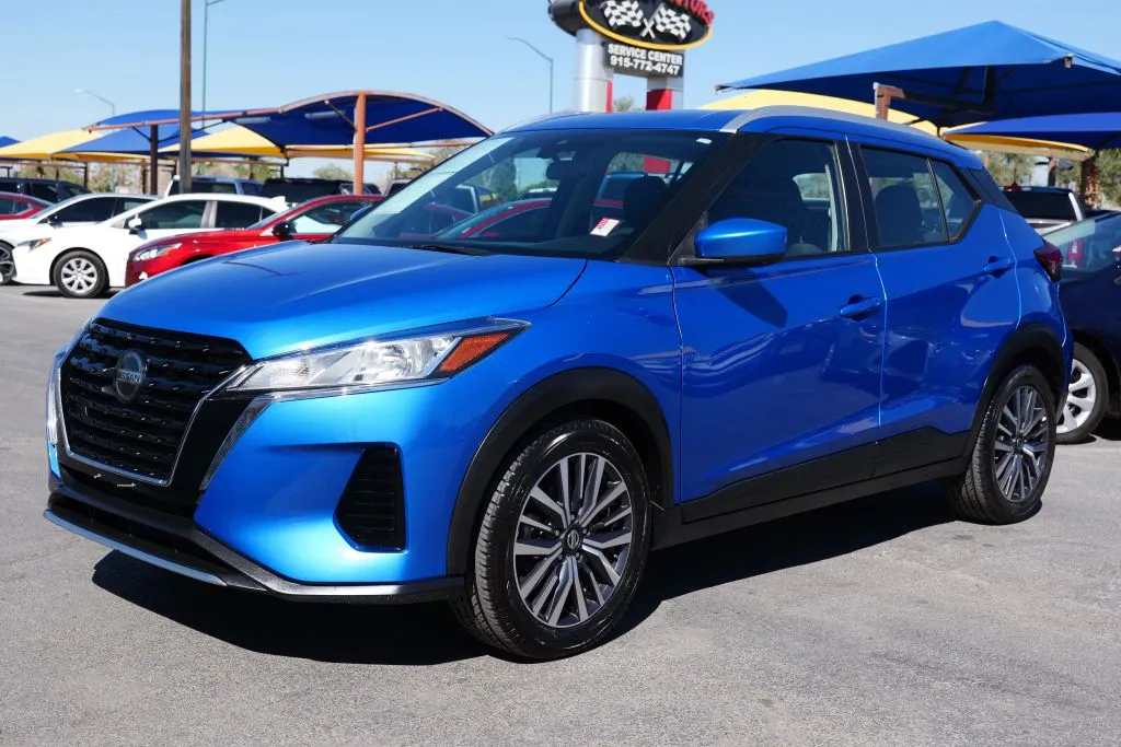Blue 2021 Nissan Kicks SV Sport Utility 4D for sale in El Paso, TX