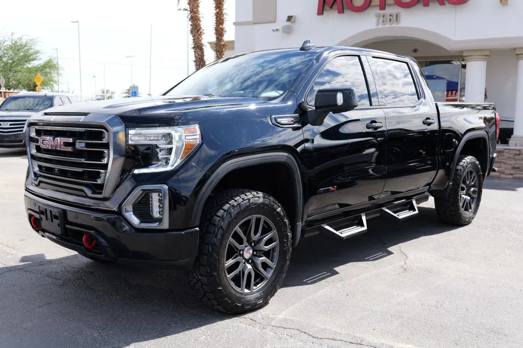 Black 2021 GMC Sierra 1500 Crew Cab AT4 Pickup 4D 5 3/4 ft for sale in El Paso, TX