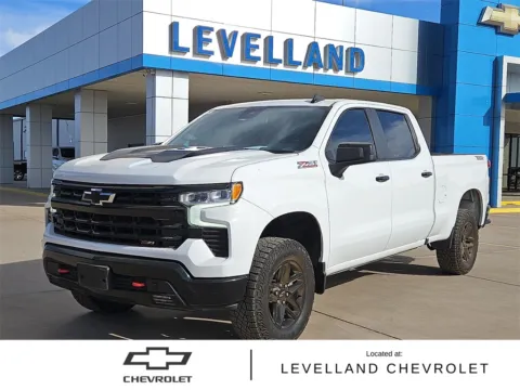 White 2023 Chevrolet Silverado 1500 LT Trail Boss for sale in Levelland, TX
