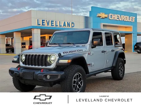 Silver 2024 Jeep Wrangler Rubicon for sale in Levelland, TX