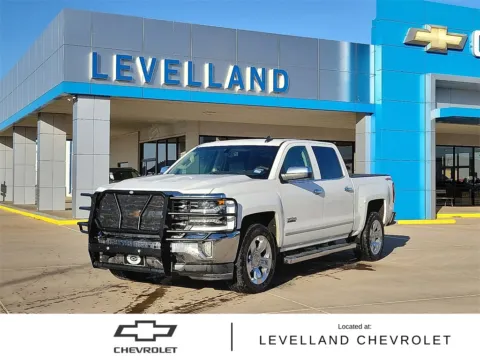 White 2018 Chevrolet Silverado 1500 LTZ for sale in Levelland, TX