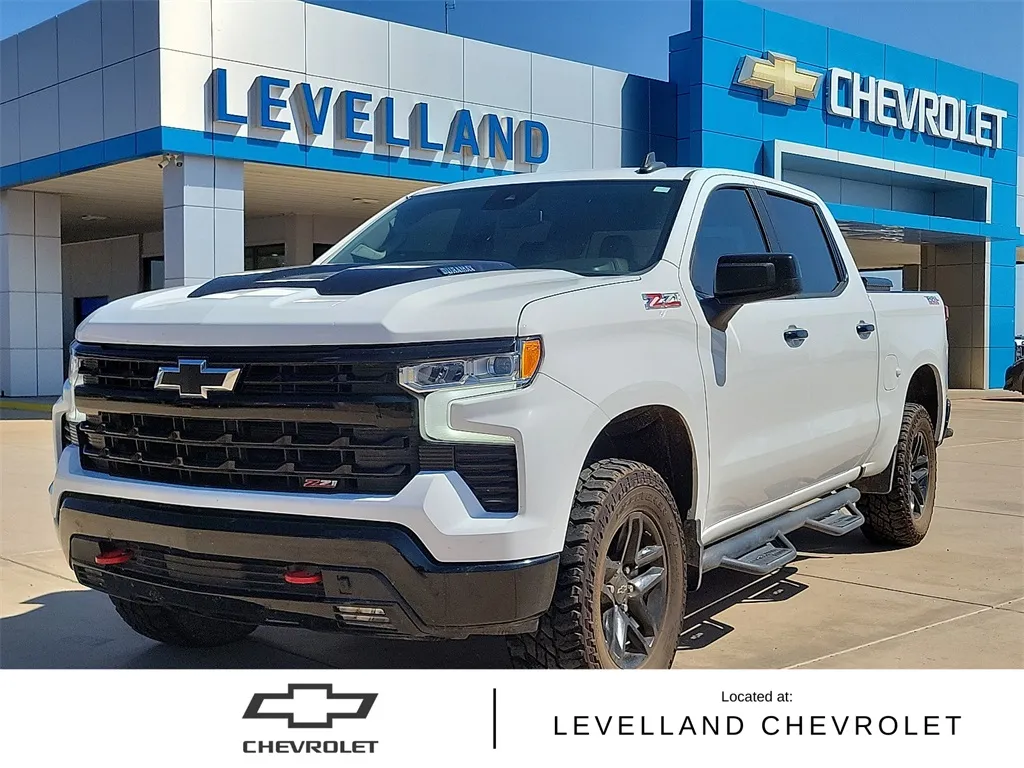 White 2023 Chevrolet Silverado 1500 LT Trail Boss for sale in Levelland, TX