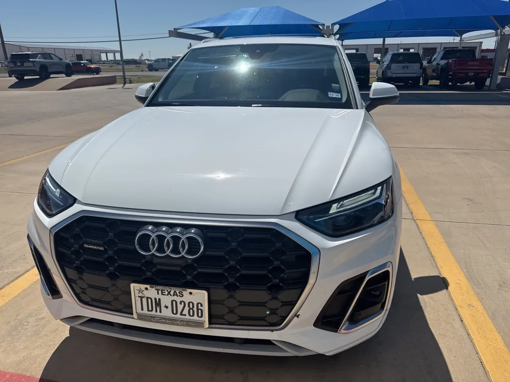 White 2023 Audi Q5 45 S line Premium for sale in Levelland, TX