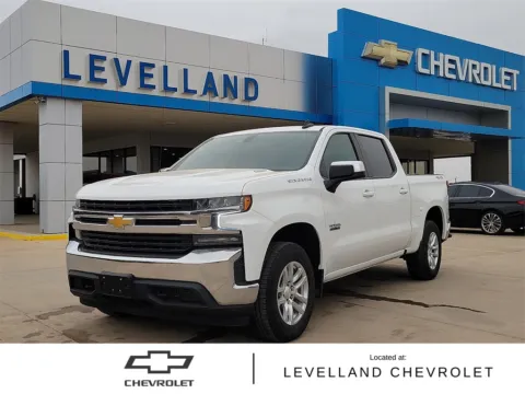 White 2021 Chevrolet Silverado 1500 LT for sale in Levelland, TX